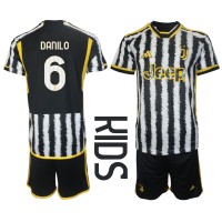 Dětský fotbalový dres Juventus Danilo Luiz #6 2023-24 Domácí Krátký Rukáv (+ trenýrky)